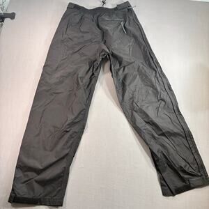 Red Ledge Motorcycle Rain Pants Men's M Black Waterproof Over Pants Zip Leg